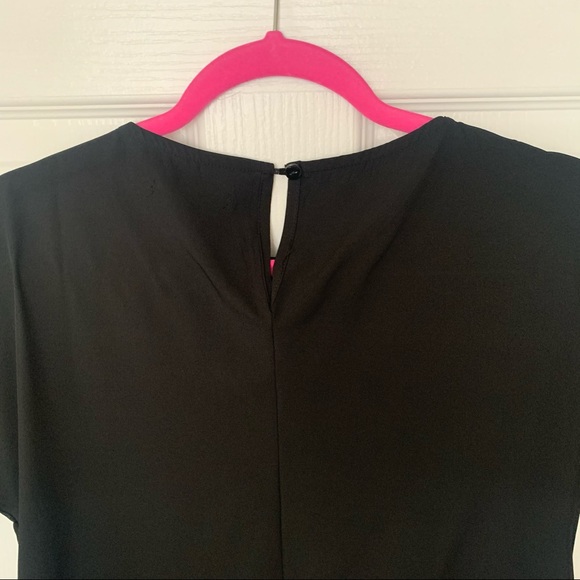 Misslook Black Side Knot Top Size M Medium - Picture 4 of 6
